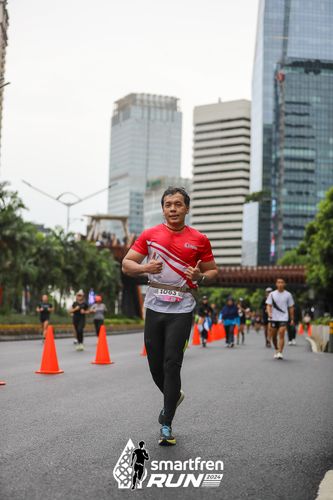 Race photo from Smartfren Run 2024