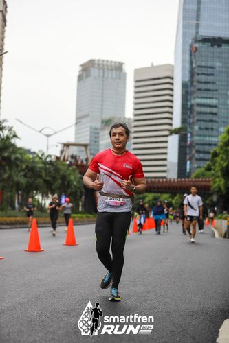 Race photo from Smartfren Run 2024