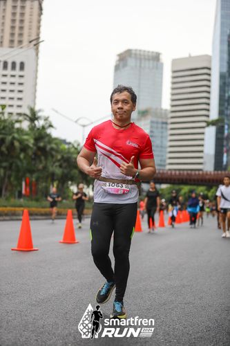 Race photo from Smartfren Run 2024