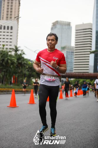 Race photo from Smartfren Run 2024