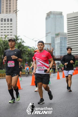 Race photo from Smartfren Run 2024