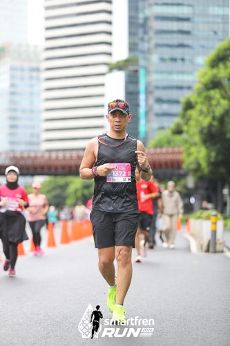 Race photo from Smartfren Run 2024