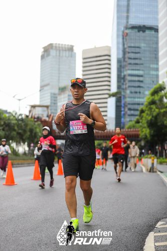 Race photo from Smartfren Run 2024