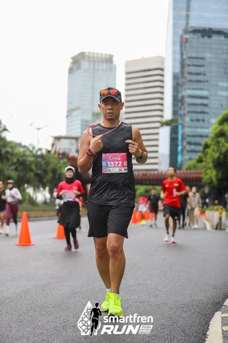 Race photo from Smartfren Run 2024