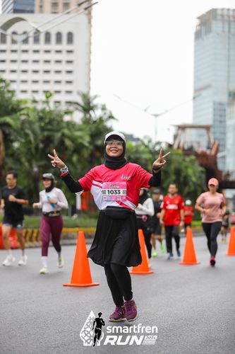 Race photo from Smartfren Run 2024