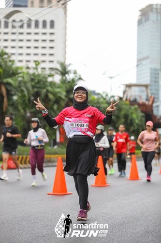Race photo from Smartfren Run 2024
