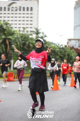 Race photo from Smartfren Run 2024