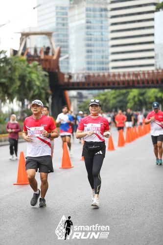 Race photo from Smartfren Run 2024