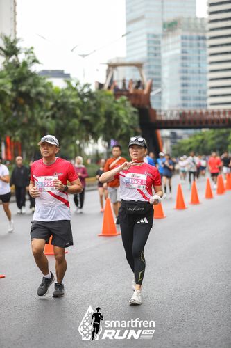 Race photo from Smartfren Run 2024