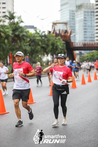 Race photo from Smartfren Run 2024