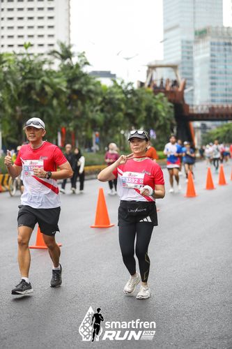 Race photo from Smartfren Run 2024