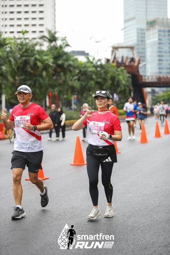 Race photo from Smartfren Run 2024