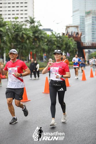 Race photo from Smartfren Run 2024