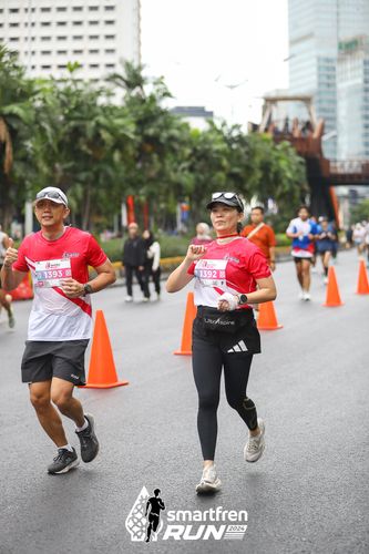Race photo from Smartfren Run 2024