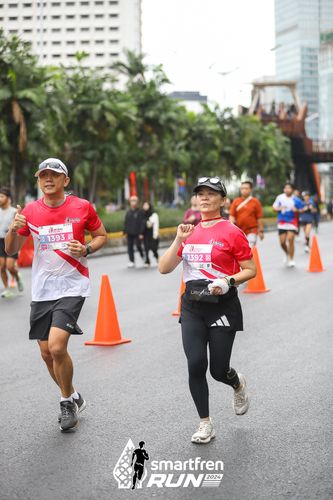 Race photo from Smartfren Run 2024