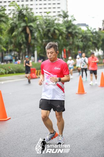 Race photo from Smartfren Run 2024