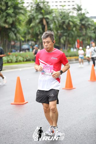 Race photo from Smartfren Run 2024