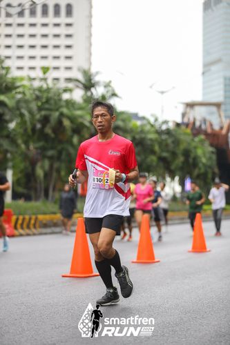 Race photo from Smartfren Run 2024