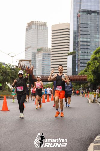 Race photo from Smartfren Run 2024