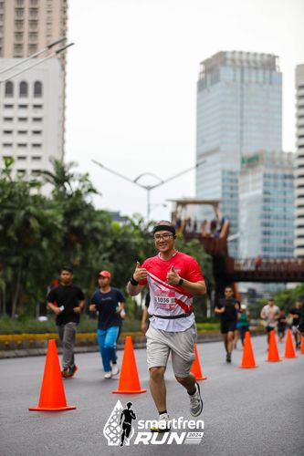 Race photo from Smartfren Run 2024