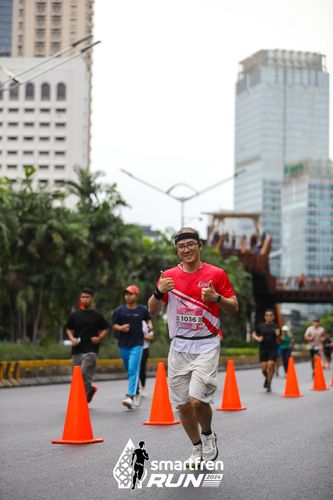 Race photo from Smartfren Run 2024