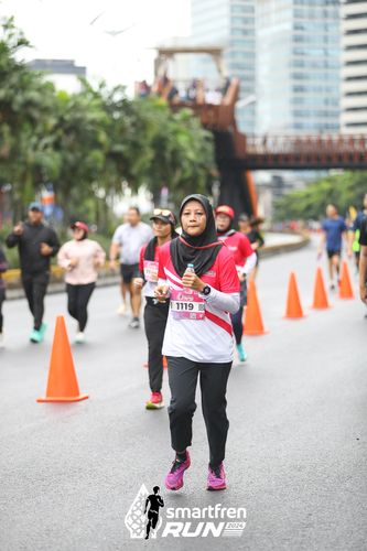 Race photo from Smartfren Run 2024