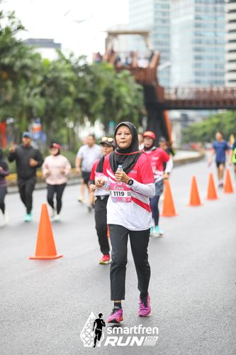 Race photo from Smartfren Run 2024