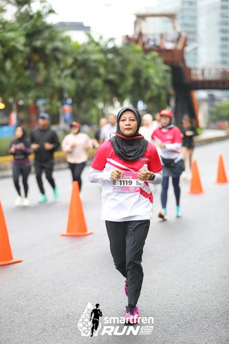 Race photo from Smartfren Run 2024