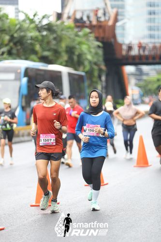 Race photo from Smartfren Run 2024