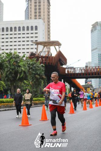 Race photo from Smartfren Run 2024
