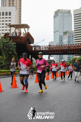 Race photo from Smartfren Run 2024