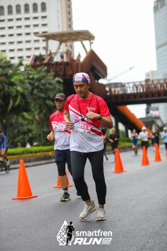 Race photo from Smartfren Run 2024