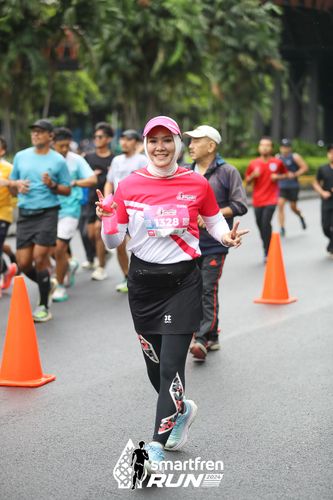 Race photo from Smartfren Run 2024