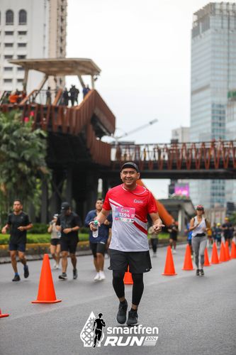 Race photo from Smartfren Run 2024