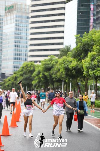 Race photo from Smartfren Run 2024
