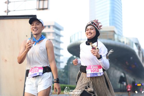 Race photo from Smartfren Run 2025 