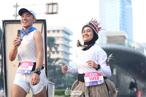 Race photo from Smartfren Run 2025 