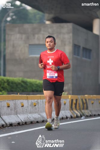 Race photo from Smartfren Run 2025 