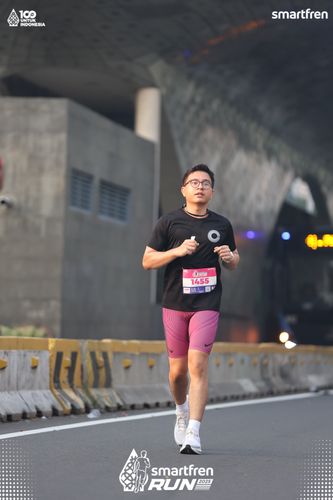 Race photo from Smartfren Run 2025 