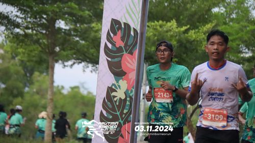Race photo from Arutmin Borneo Run 2024