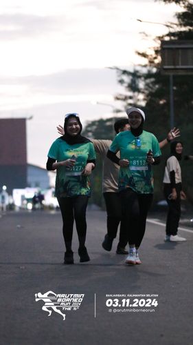 Race photo from Arutmin Borneo Run 2024