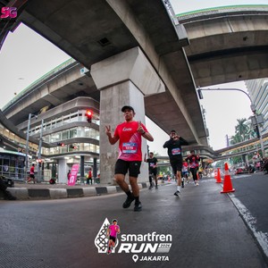 Race photo from SMARTFREN RUN 2026