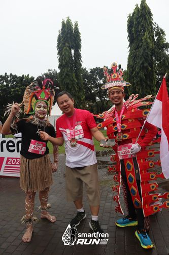 Race photo from Smartfren Run 2024