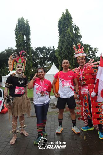 Race photo from Smartfren Run 2024