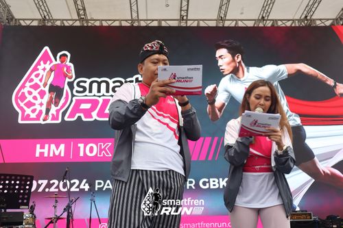 Race photo from Smartfren Run 2024