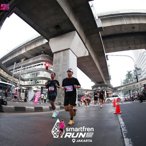 Race photo from SMARTFREN RUN 2026