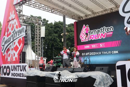 Race photo from Smartfren Run 2024