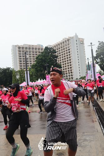 Race photo from Smartfren Run 2024