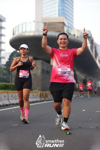 Race photo from Smartfren Run 2025 