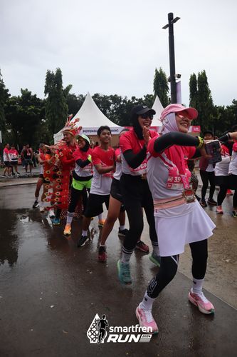 Race photo from Smartfren Run 2024